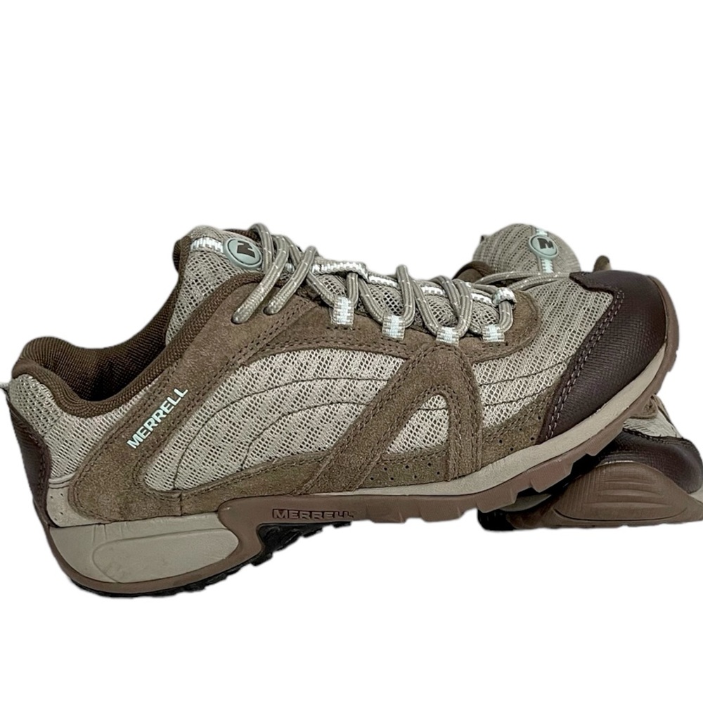 Merrell Soren Calyx Women’s Hiking Sneaker Chocolate Chip and Eggshell Size 8